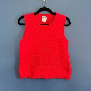 Vintage 90s Sweater Vest Women's‎ Size Small Skyr Sportswear Cotton Knit Retro